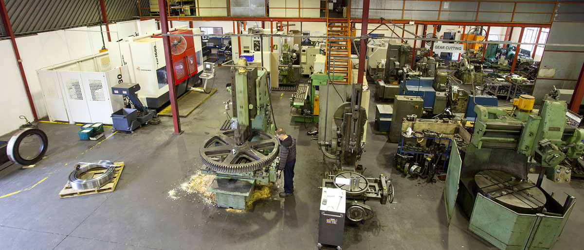 Graft Gear workshop showing machinery